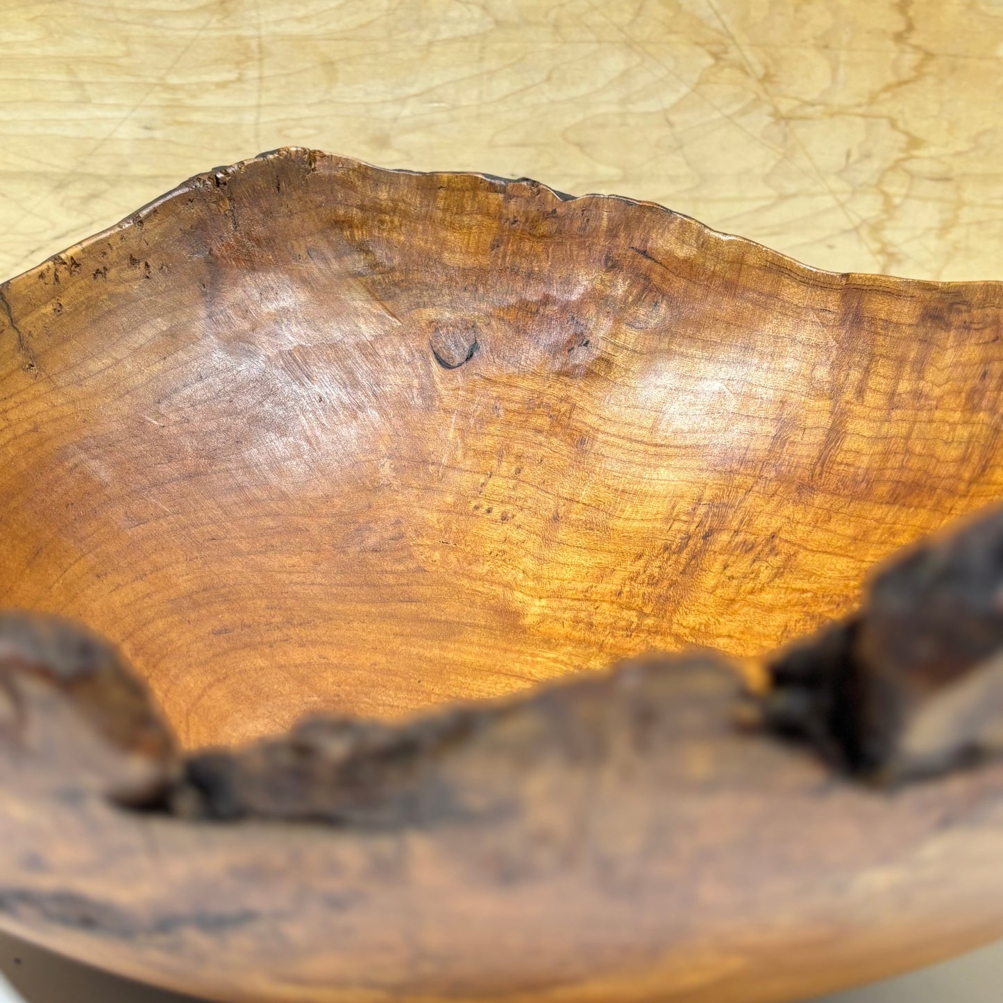 Lathe-Turned Live Edge Wood Bowls by Spencer Peterman