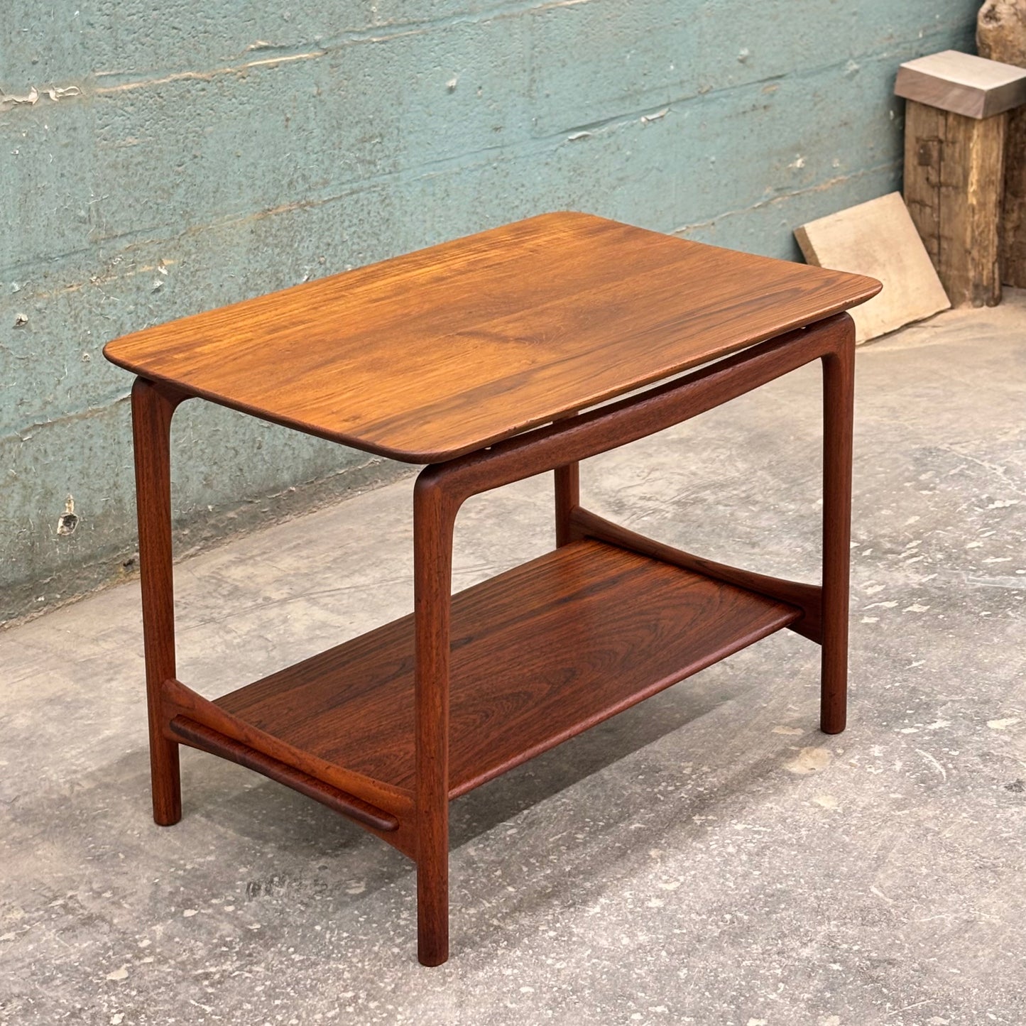 Danish Modern Teak Side Table by Peter Hvidt & Orla Molgaard Nielsen for France & Daverkosen