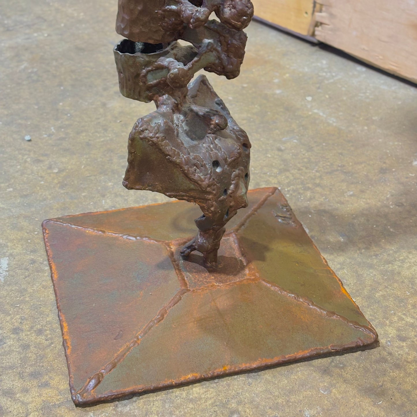 Welded Steel Anatomical Spine Sculpture by Jason Ferguson