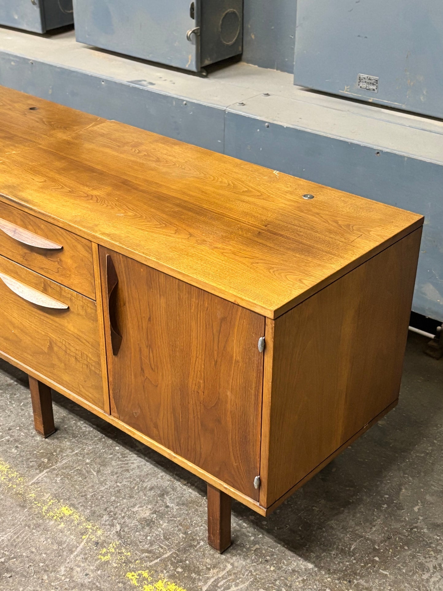 Vintage Walnut Cabinets by B.L. Marble