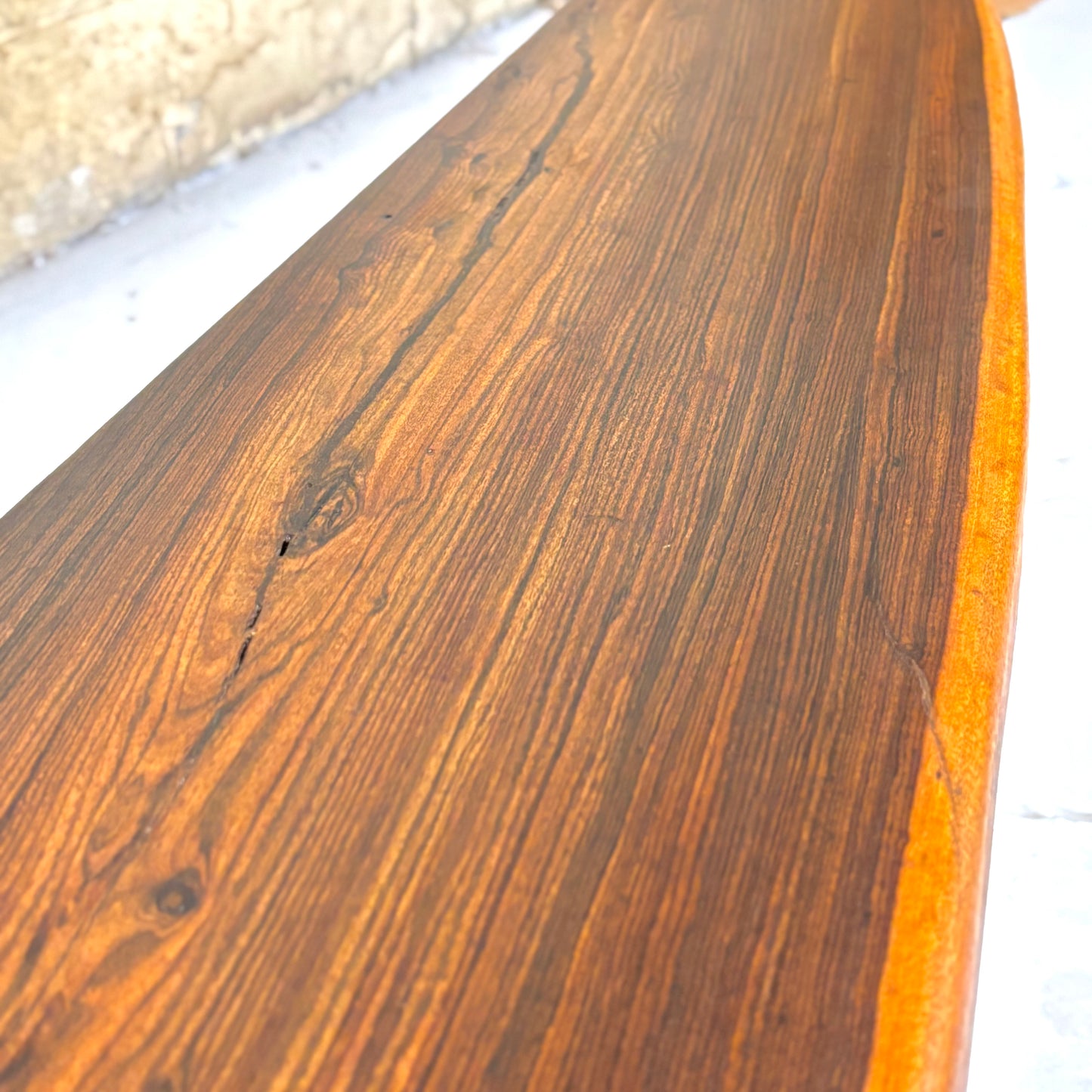 Vintage Studio Craft Ironwood Live Edge Bench