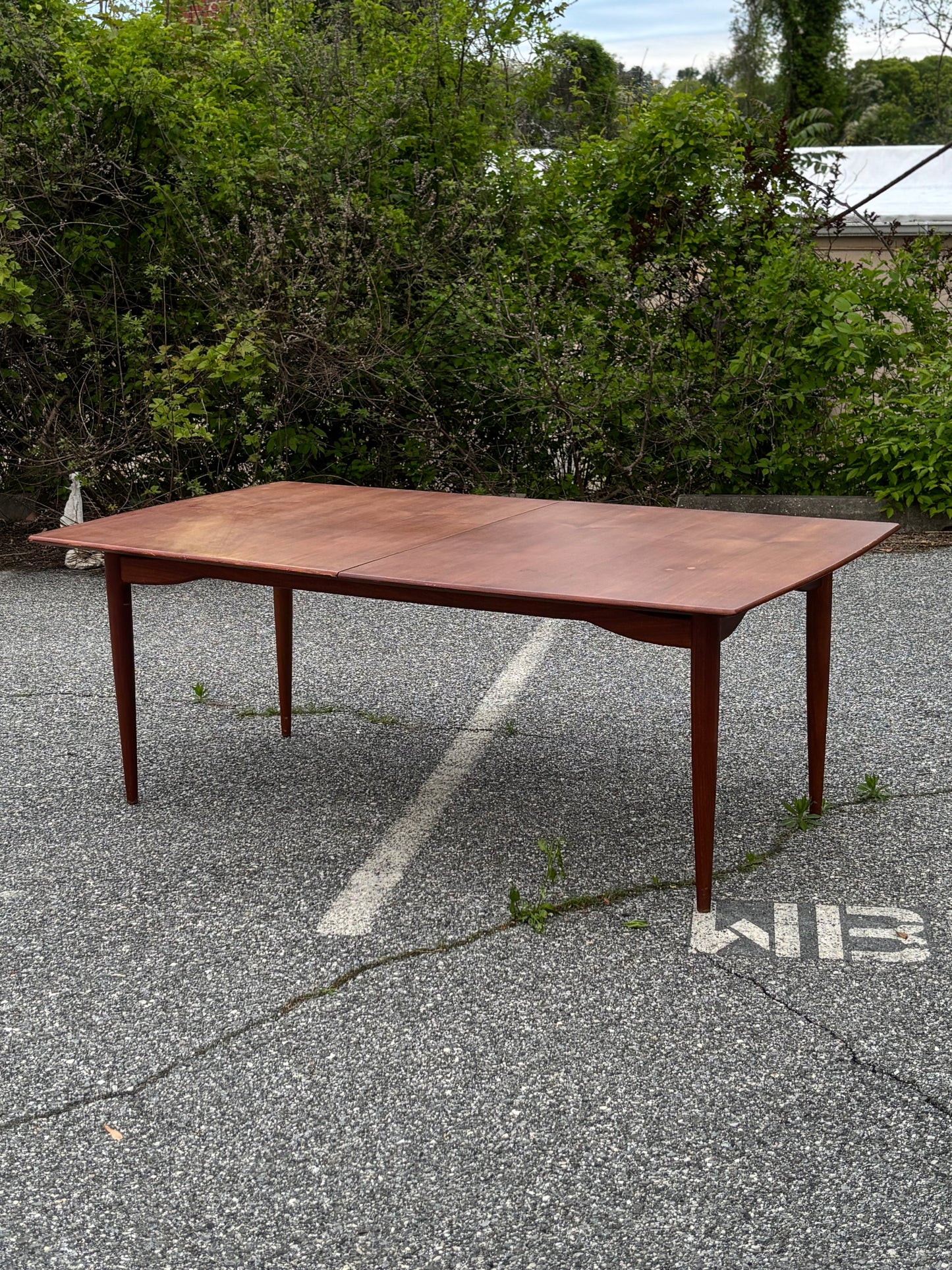 Vintage Teak Extendable Dining Table