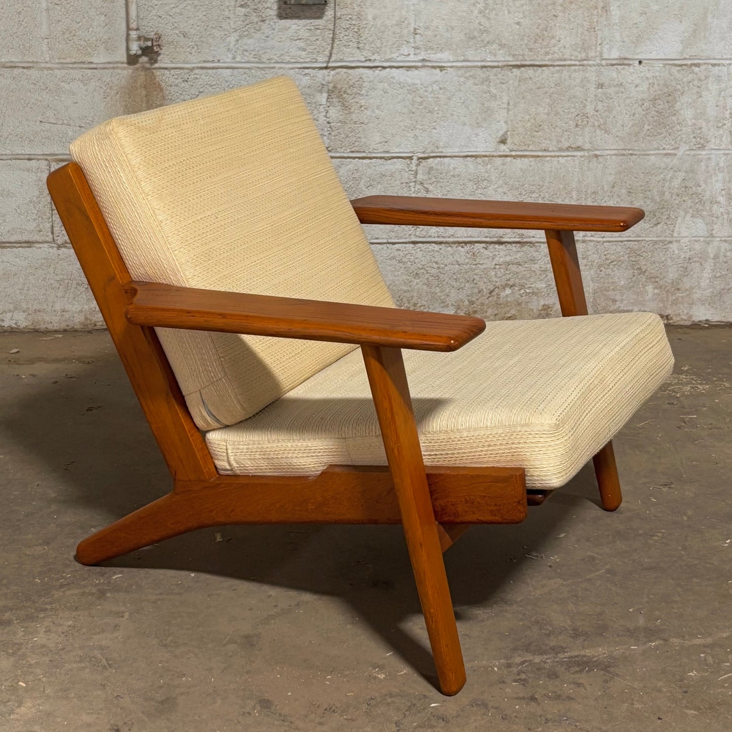 Vintage Teak GE-290 Lounge Chair by Hans Wegner for Getama