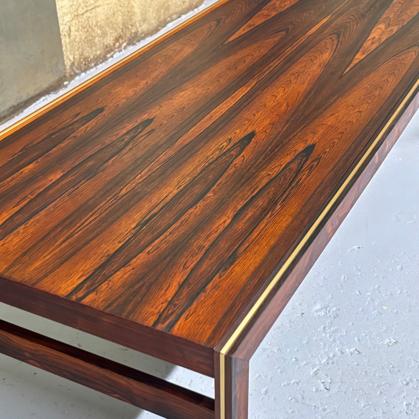 Vintage Danish Rosewood Coffee Table by Illum Wikkelso for CFC Silkeborg