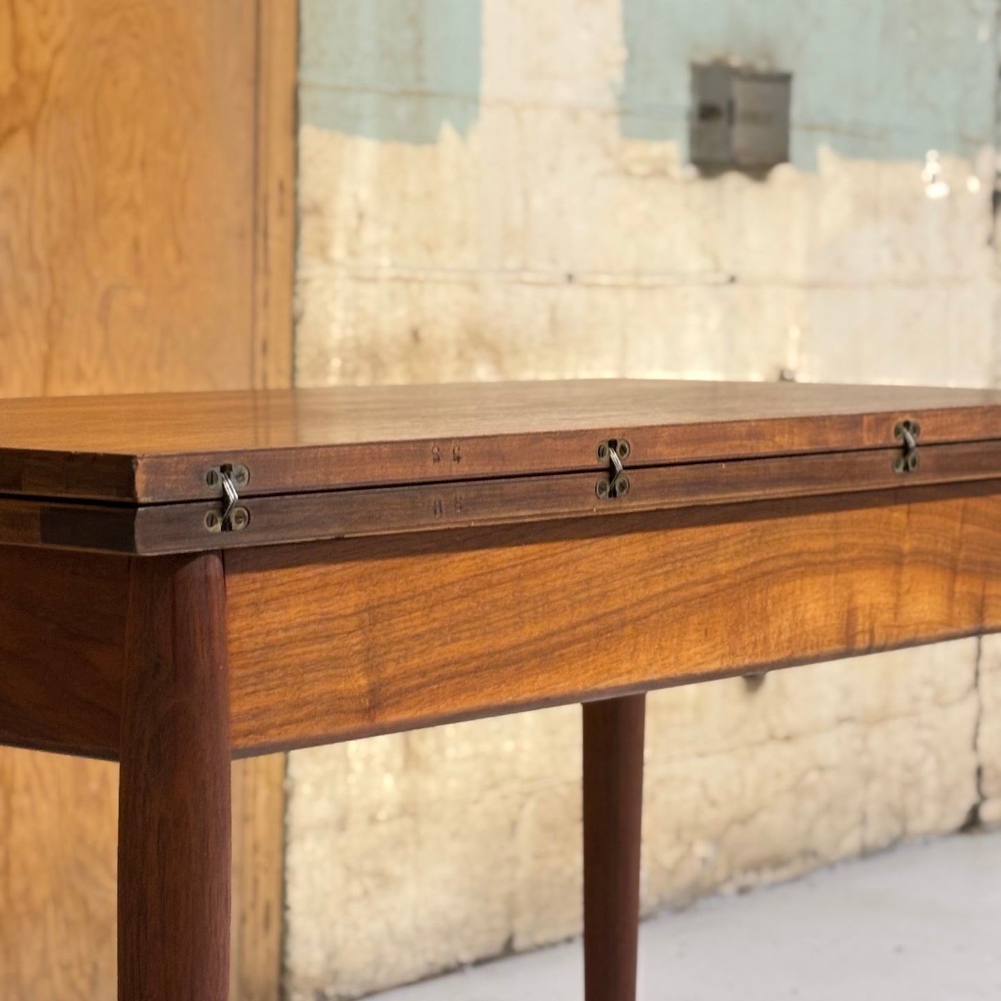 Vintage MCM Walnut Expanding Table by Mersman
