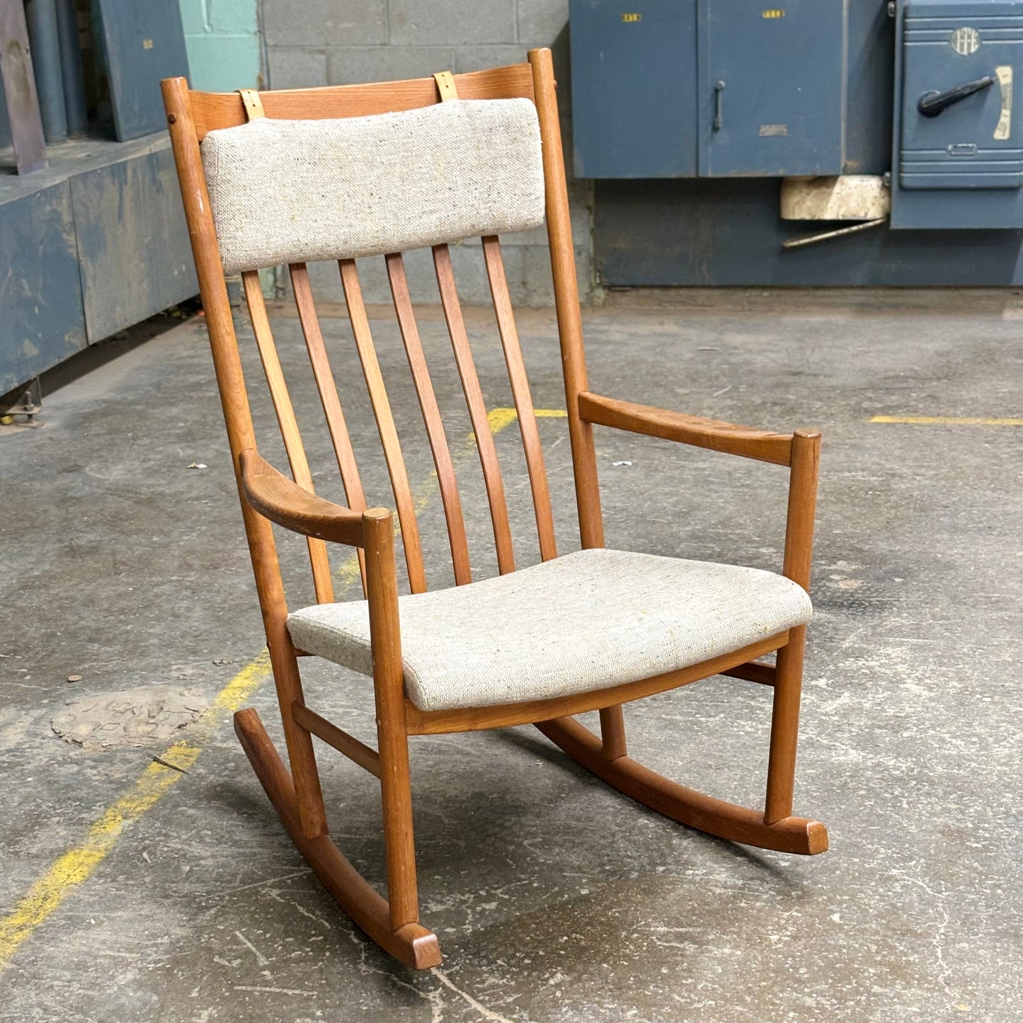 Danish Modern Teak Rocking Chair by Hans Wegner for Tarm Støle Møbelfabrik