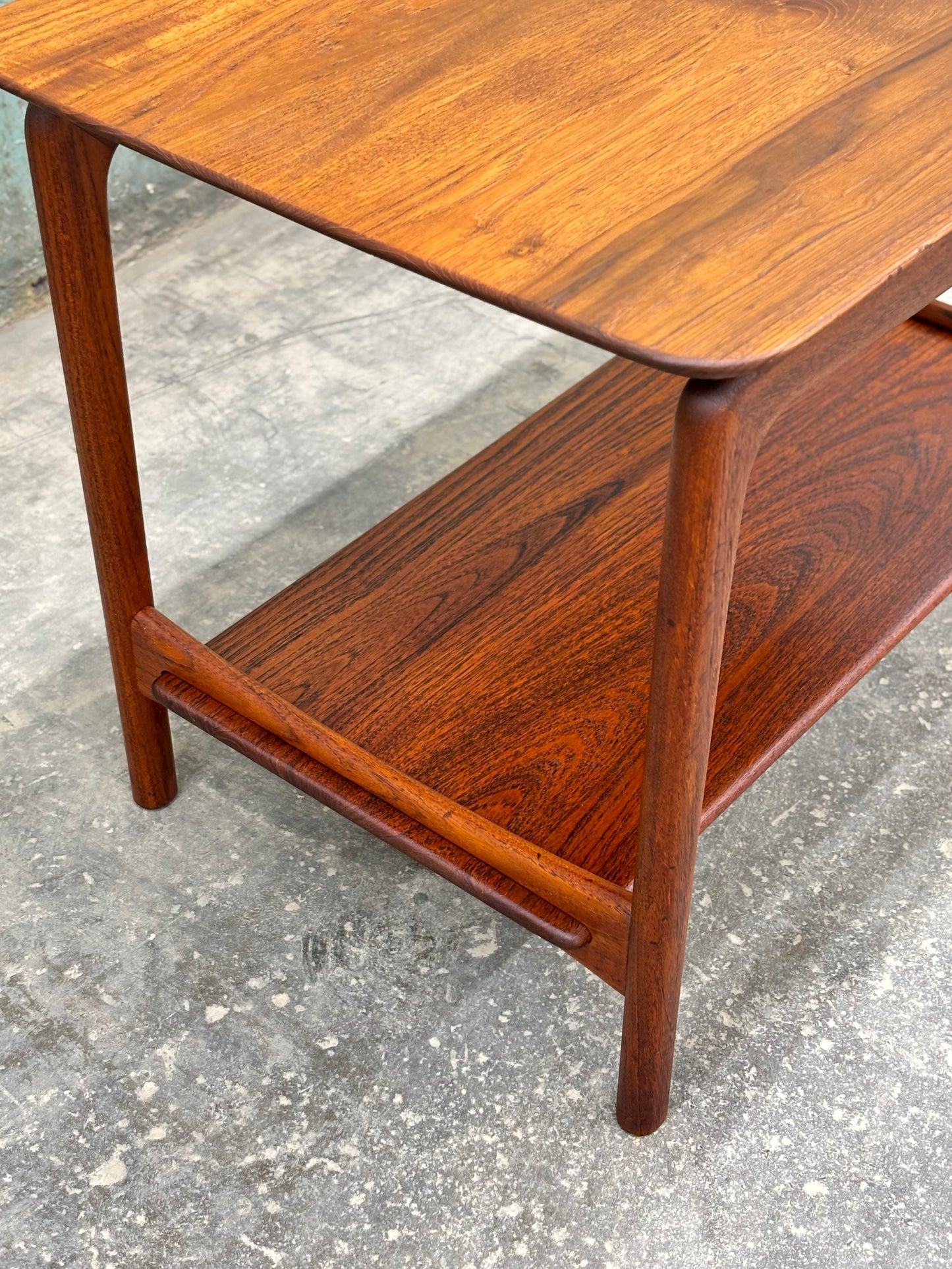 Danish Modern Teak Side Table by Peter Hvidt & Orla Molgaard Nielsen for France & Daverkosen