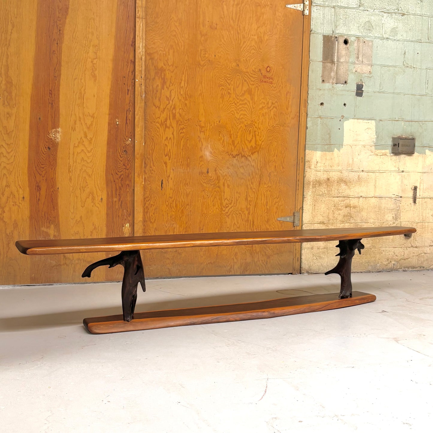 Vintage Studio Craft Ironwood Live Edge Bench