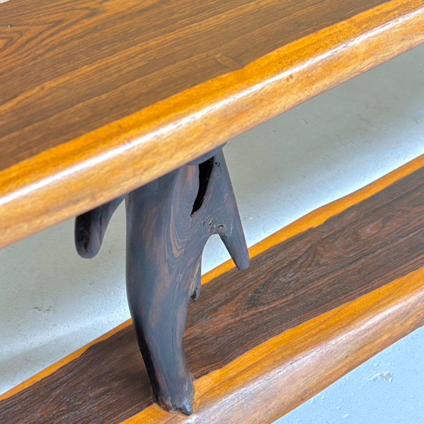 Vintage Studio Craft Ironwood Live Edge Bench