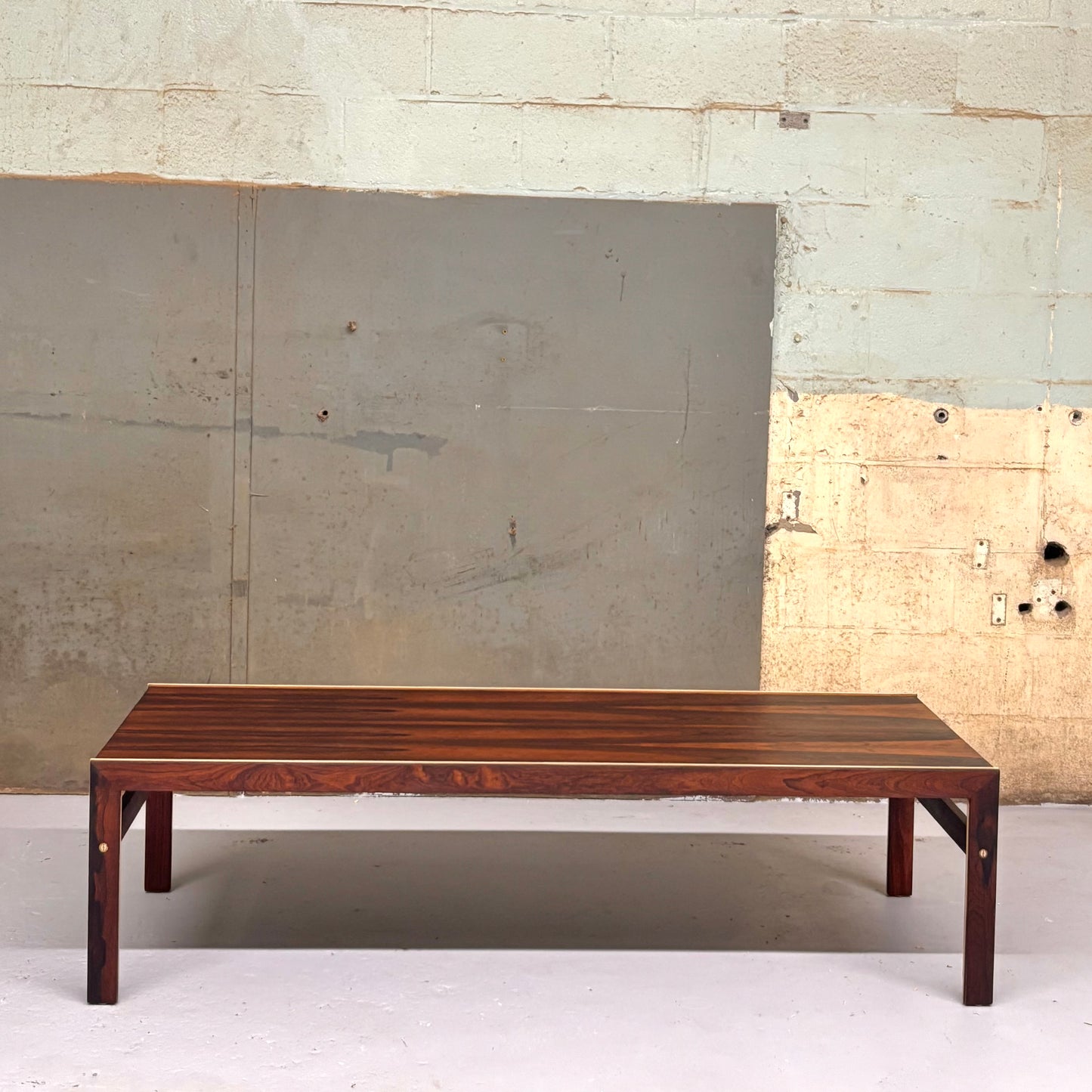 Vintage Danish Rosewood Coffee Table by Illum Wikkelso for CFC Silkeborg