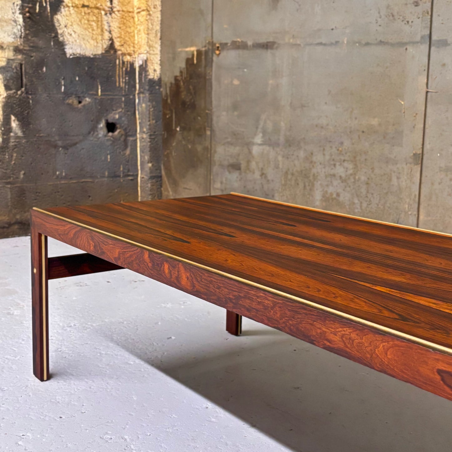 Vintage Danish Rosewood Coffee Table by Illum Wikkelso for CFC Silkeborg