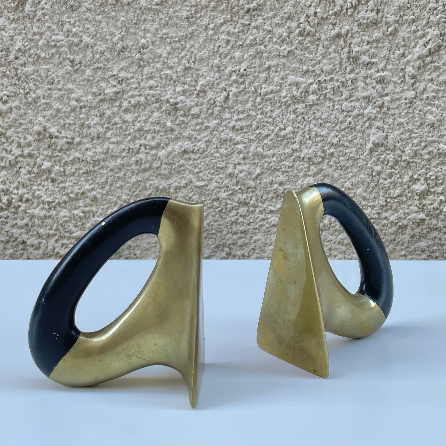 Solid Brass Bookends Model nr. 3530 by Werkstätte Carl Auböck