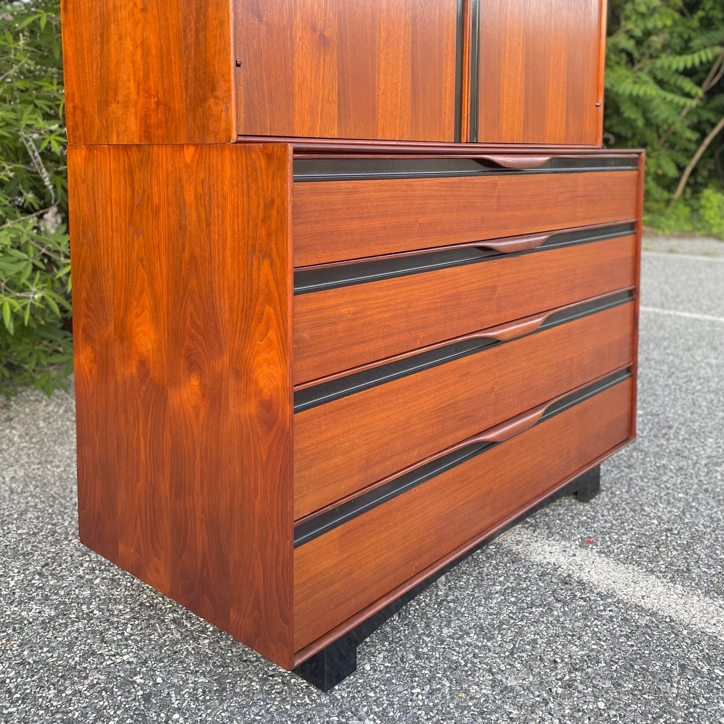 Vintage Mid-Century Modern Walnut Armoire by John Kapel for Glenn of California