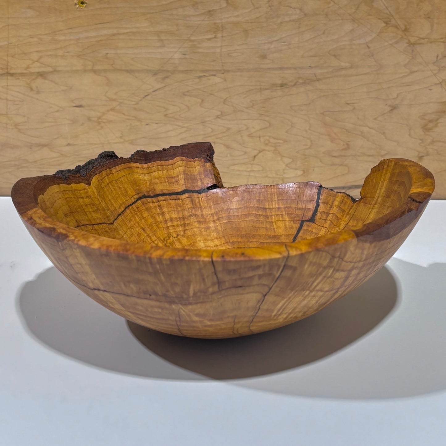 Lathe-Turned Live Edge Wood Bowls by Spencer Peterman