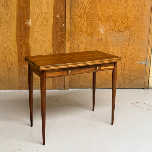Vintage MCM Walnut Expanding Table by Mersman