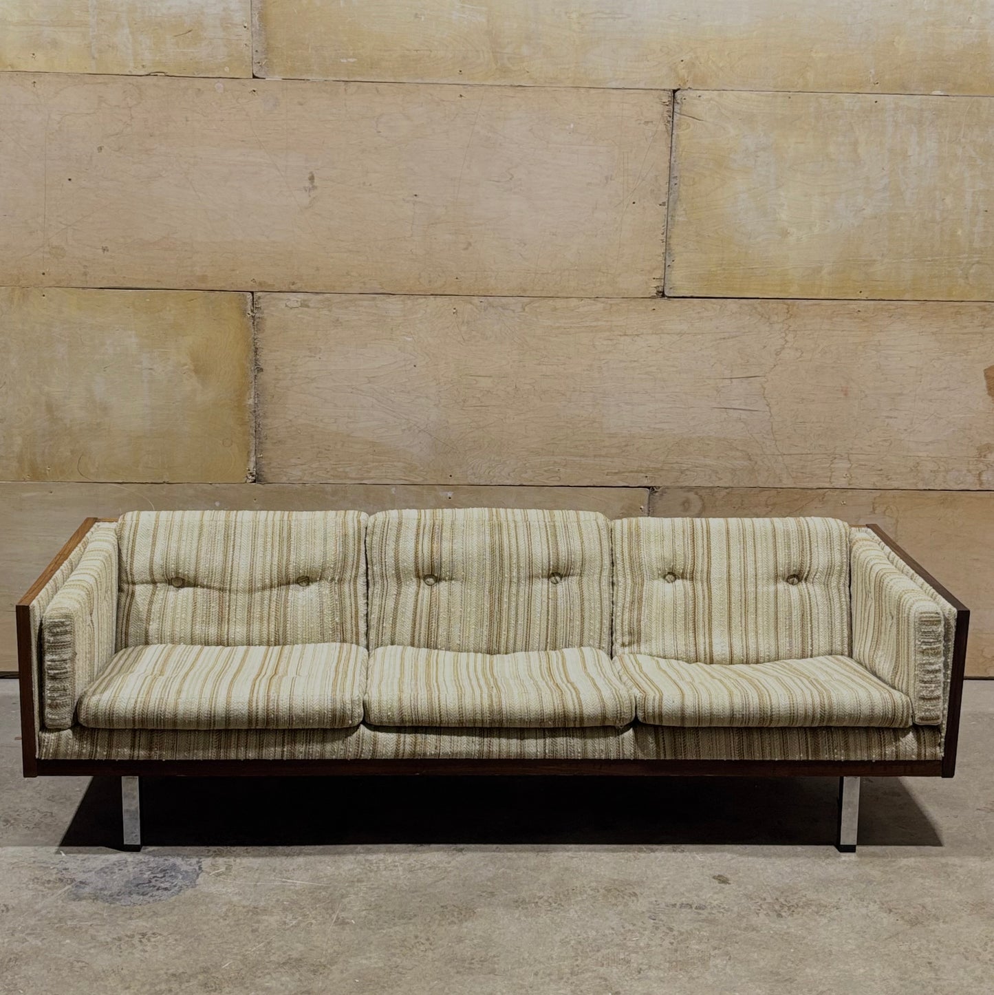 Vintage Danish Rosewood Case Sofa by Jydsk Mobelvaerk