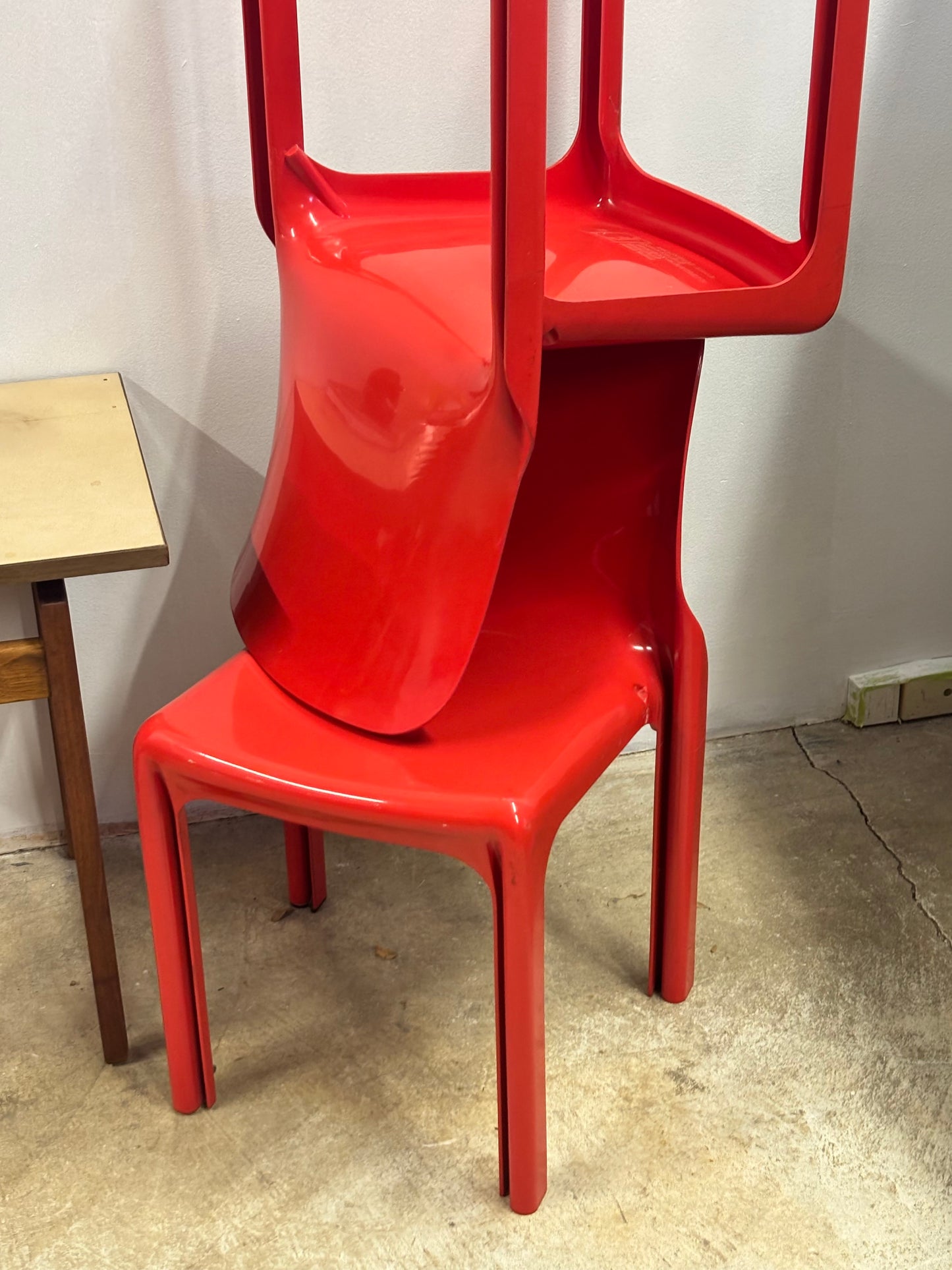 ‘Selene’ Stacking Chairs by Vico Magistretti for Artemide