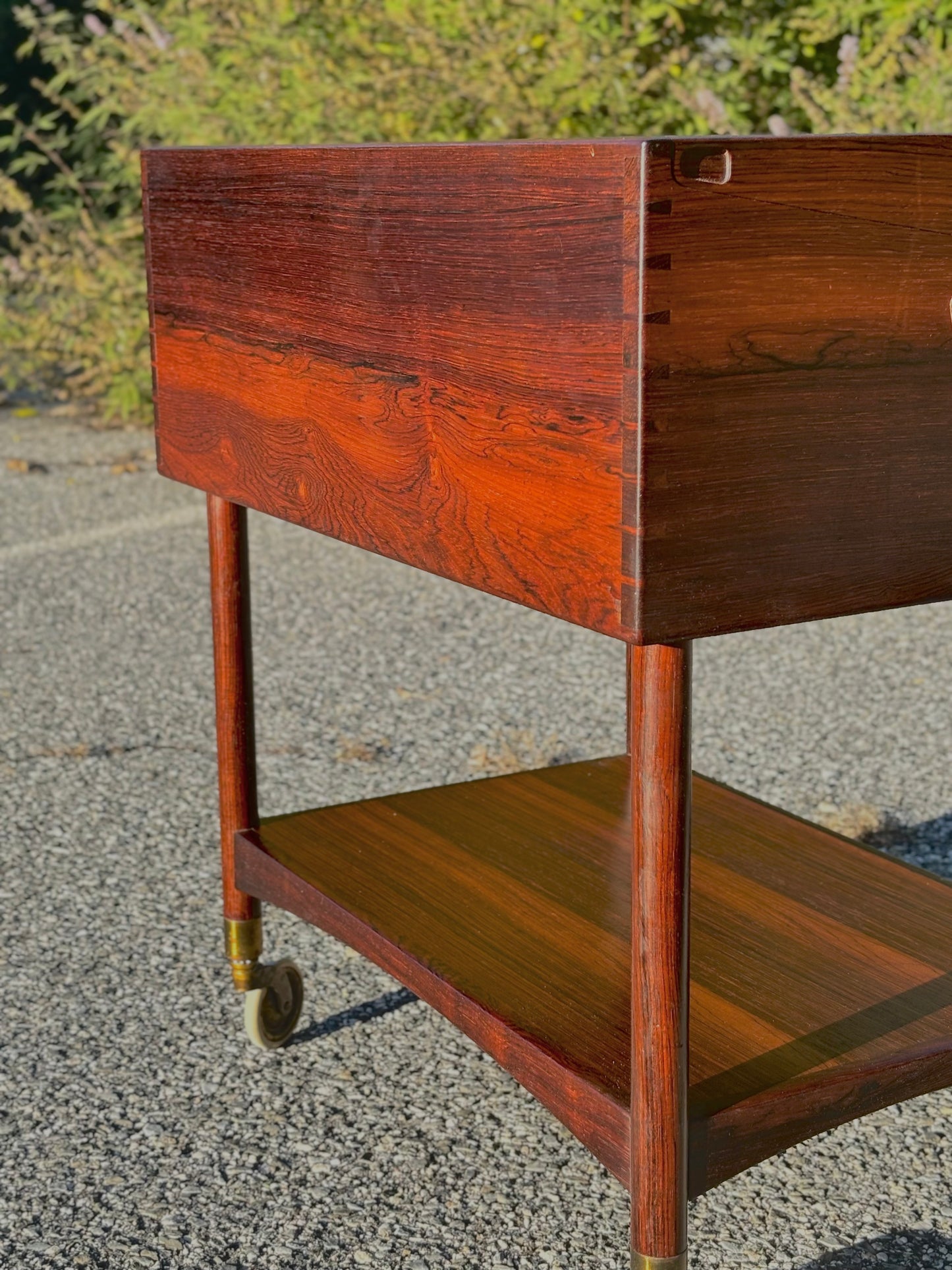 Danish Modern Rosewood Faltware Cabinet