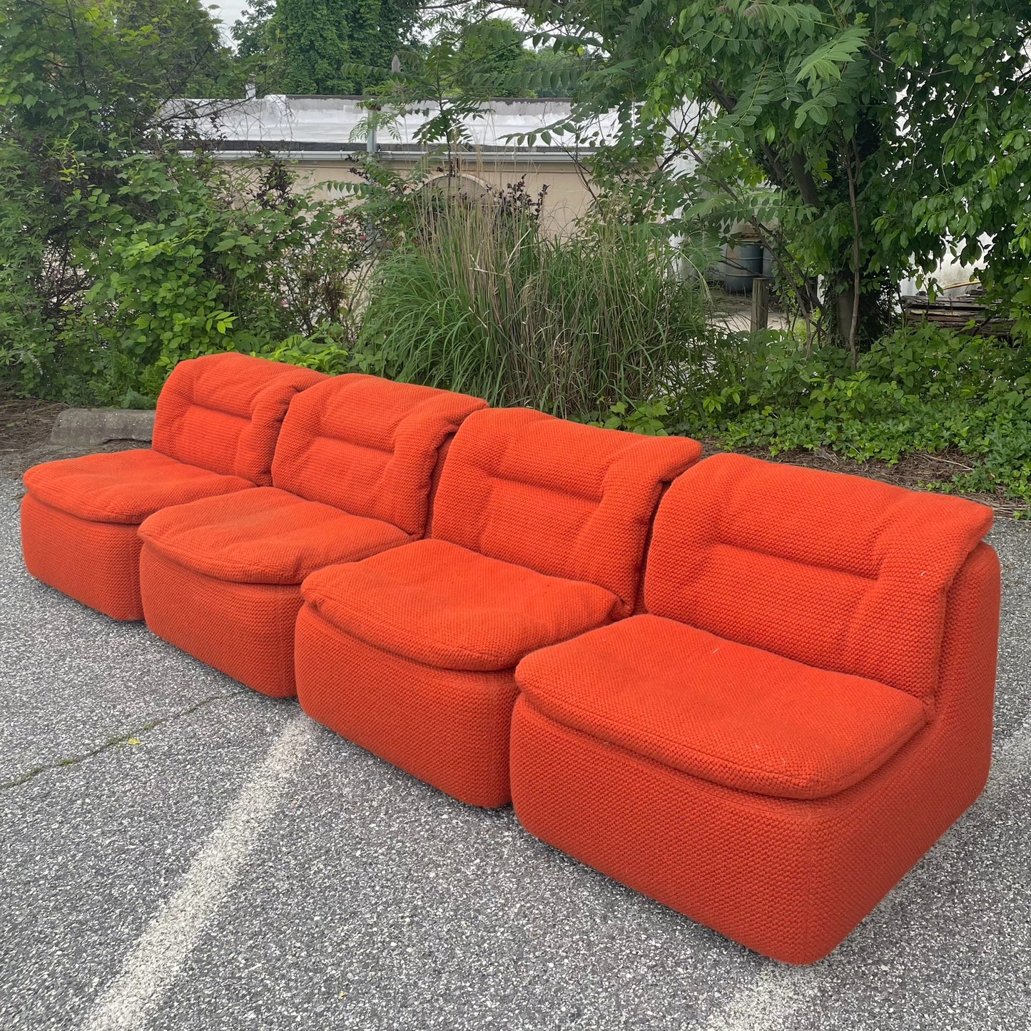 Vintage 4pc Modular Sofa by Friedrich Hill for Walter Knoll