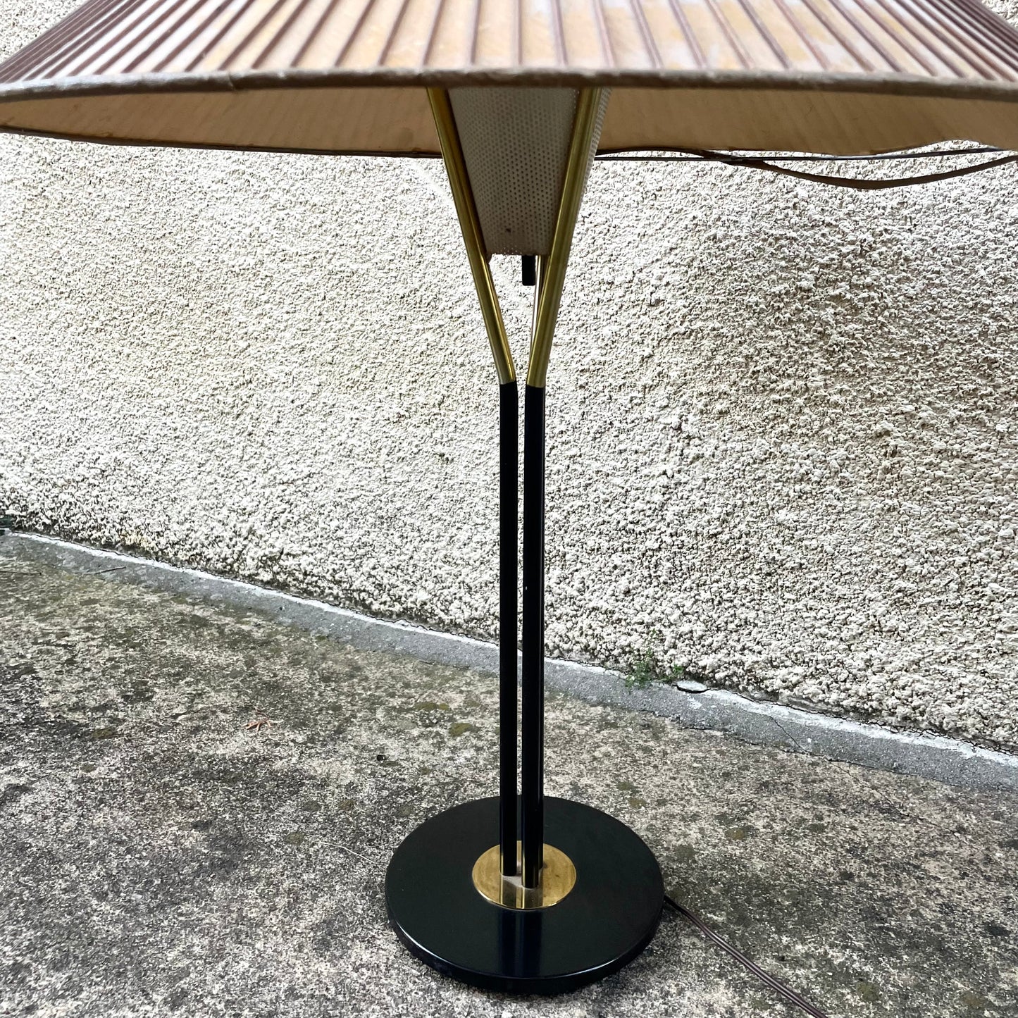 Vintage Enameled Brass Tripod Lamp by Gerald Thurston for Lightolier