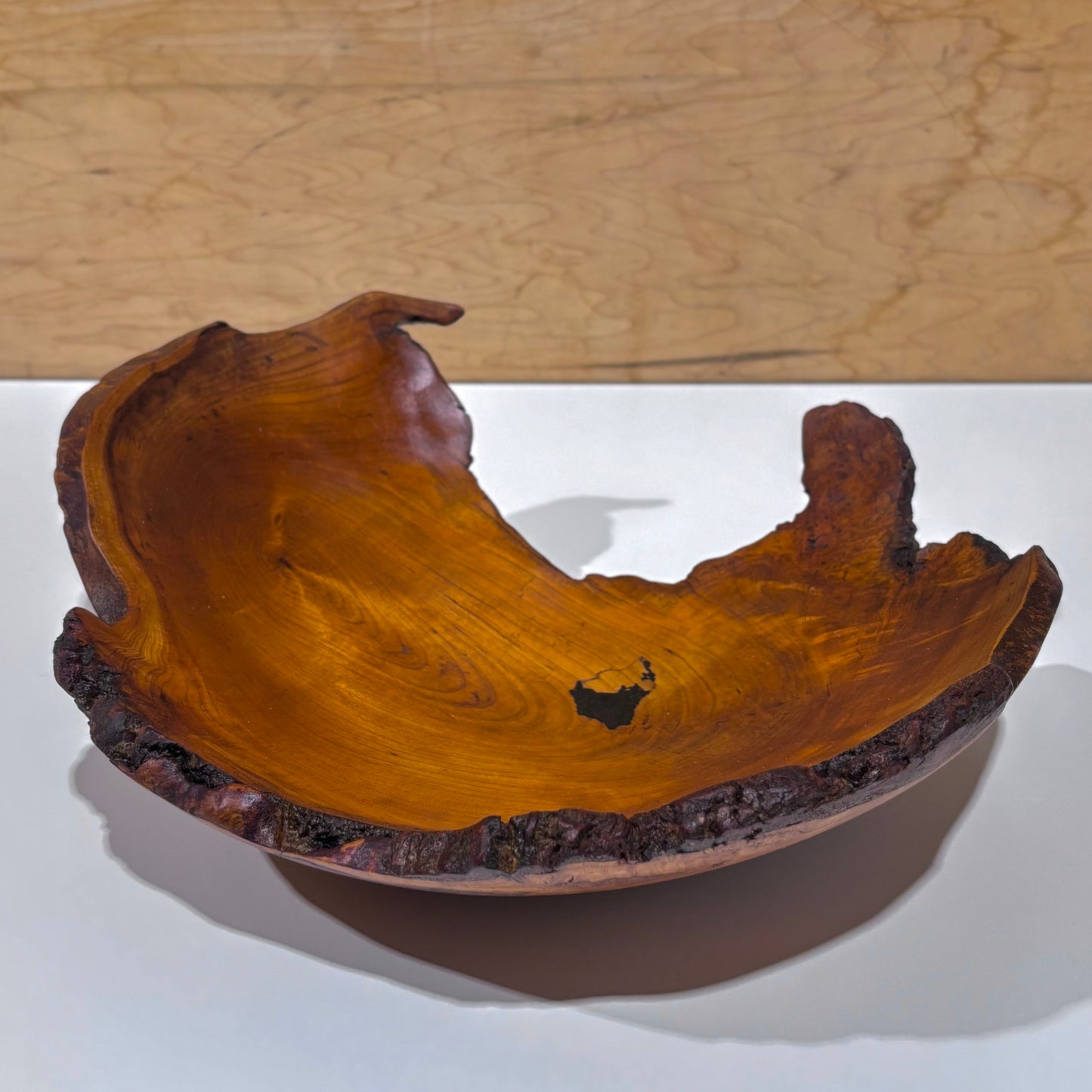 Lathe-Turned Live Edge Wood Bowls by Spencer Peterman