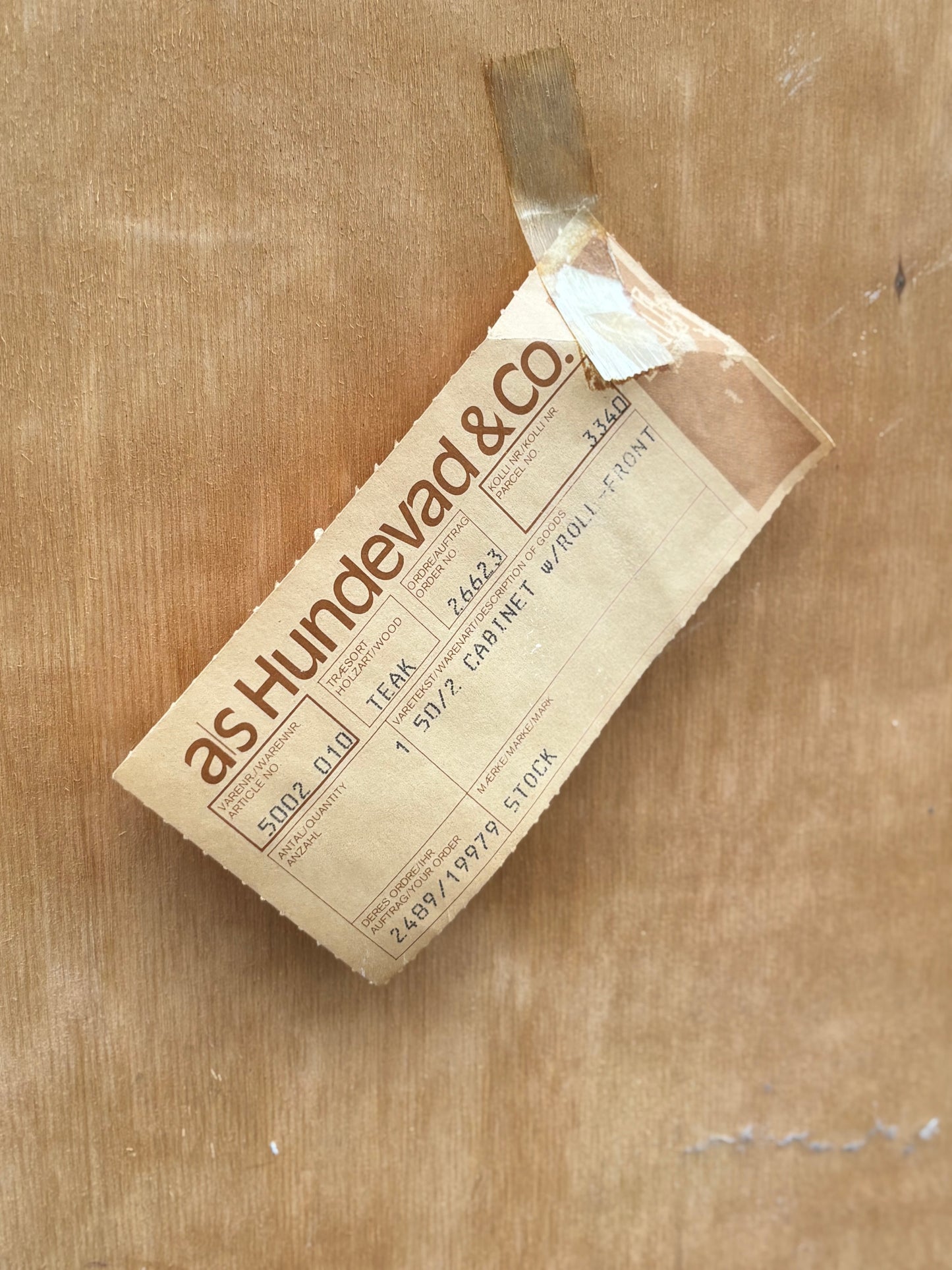 Danish Modern Teak Tambour Cabinet by Carlo Jensen for Hundevad