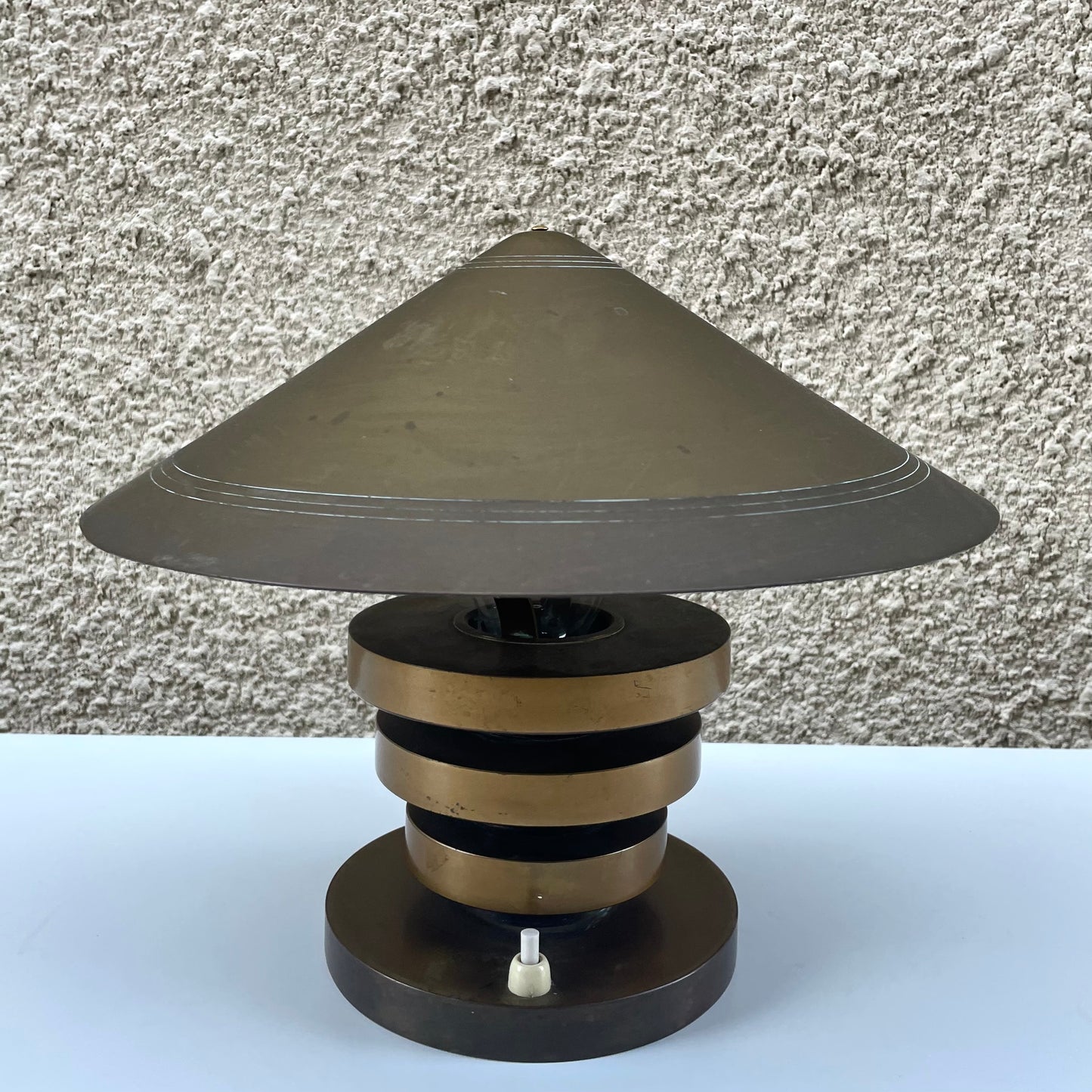 Vintage Art Deco / MCM Brass Accent Lamp