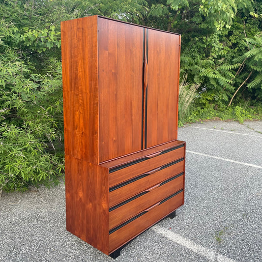 Vintage Mid-Century Modern Walnut Armoire by John Kapel for Glenn of California