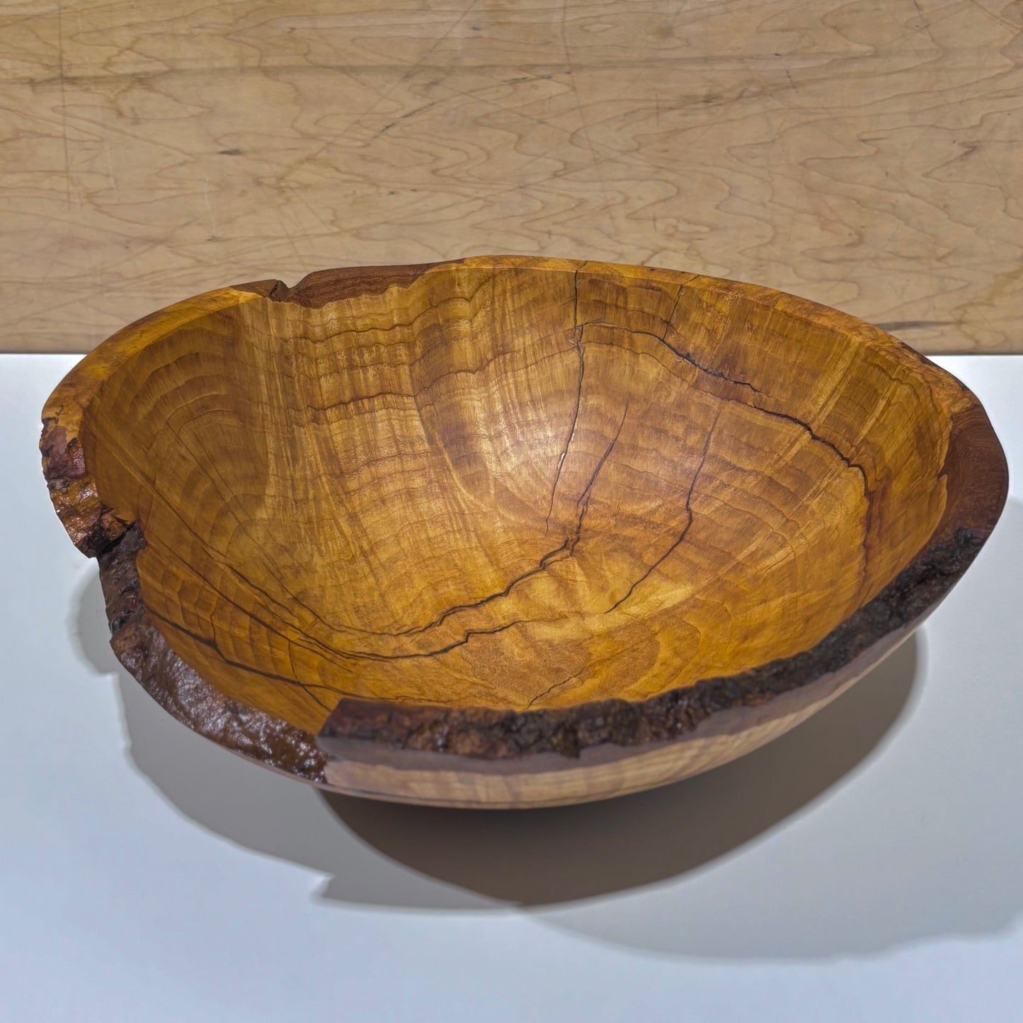 Lathe-Turned Live Edge Wood Bowls by Spencer Peterman