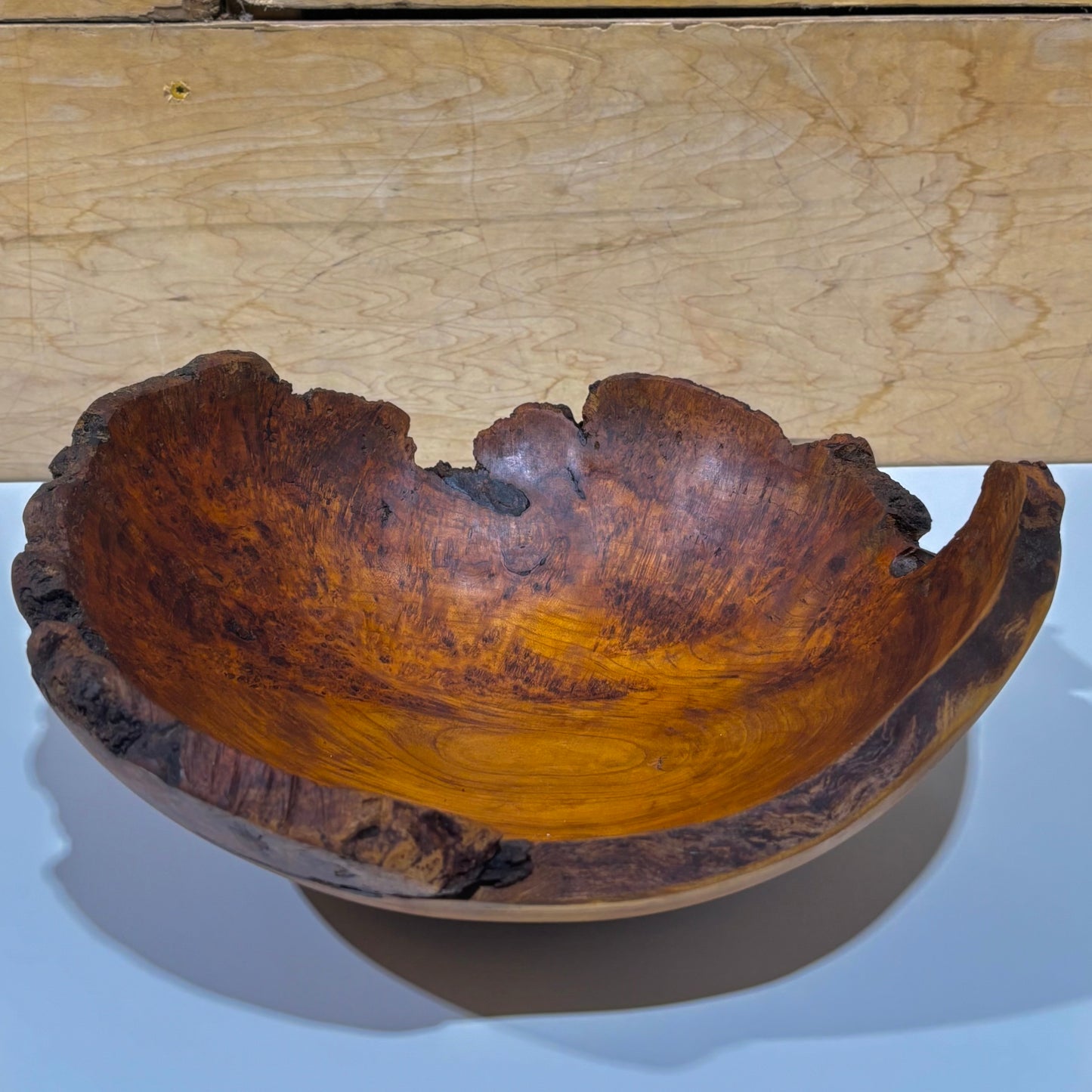 Lathe-Turned Live Edge Wood Bowls by Spencer Peterman