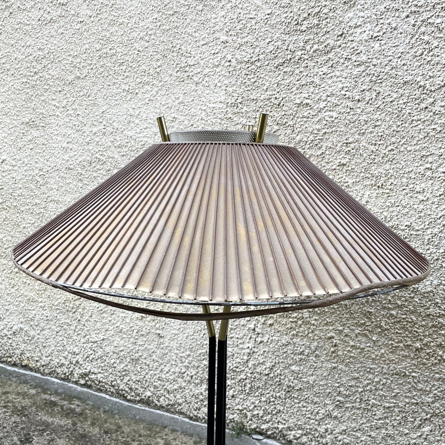 Vintage Enameled Brass Tripod Lamp by Gerald Thurston for Lightolier