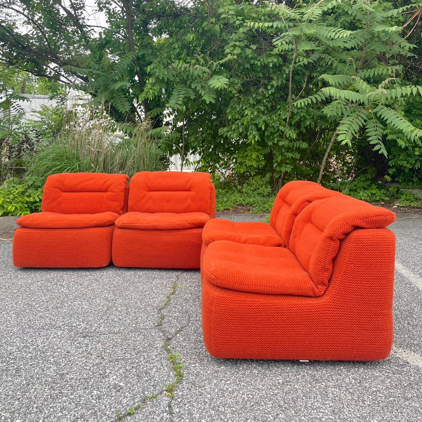 Vintage 4pc Modular Sofa by Friedrich Hill for Walter Knoll