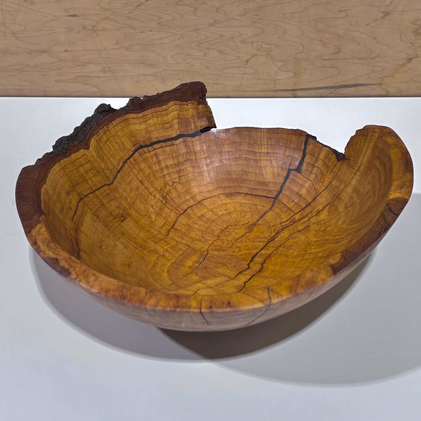 Lathe-Turned Live Edge Wood Bowls by Spencer Peterman