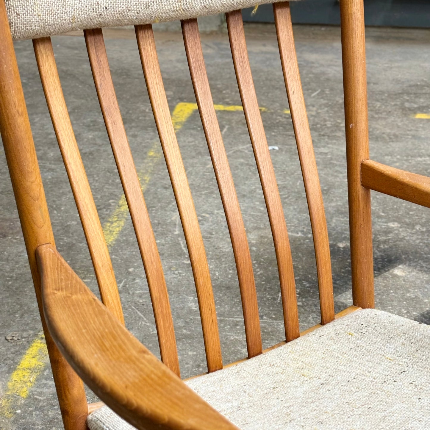 Danish Modern Teak Rocking Chair by Hans Wegner for Tarm Støle Møbelfabrik