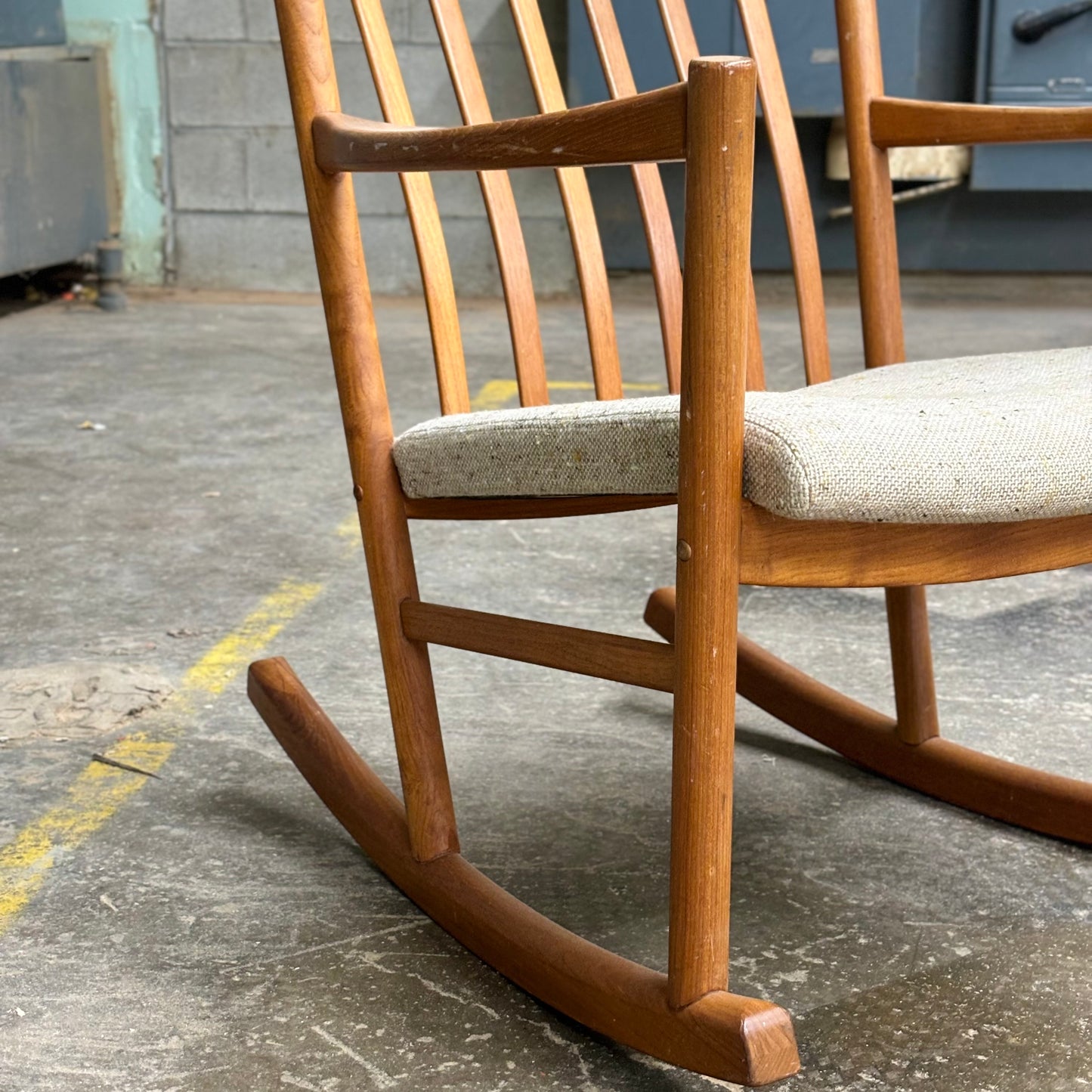 Danish Modern Teak Rocking Chair by Hans Wegner for Tarm Støle Møbelfabrik