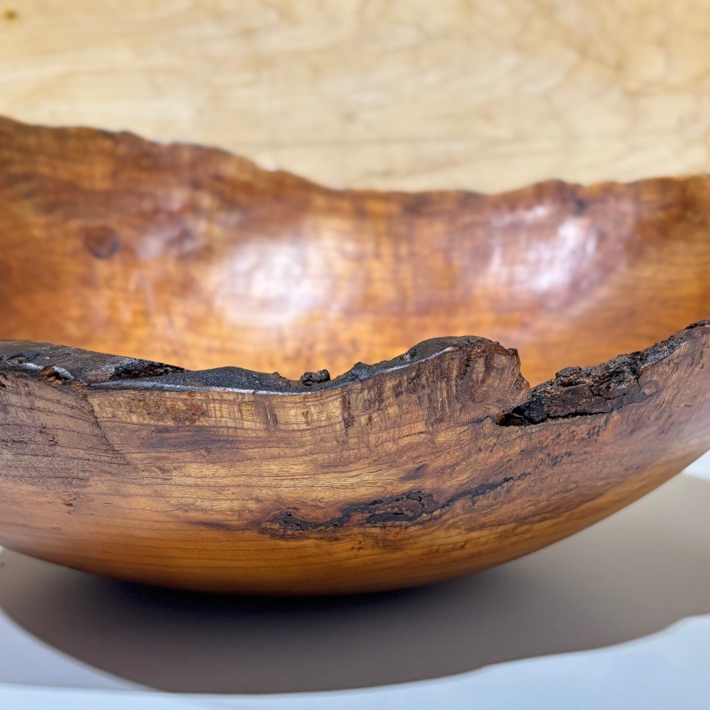 Lathe-Turned Live Edge Wood Bowls by Spencer Peterman