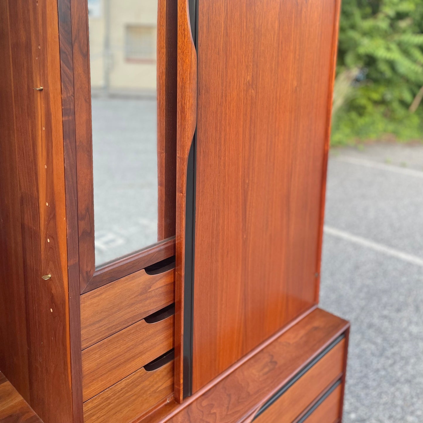 Vintage Mid-Century Modern Walnut Armoire by John Kapel for Glenn of California