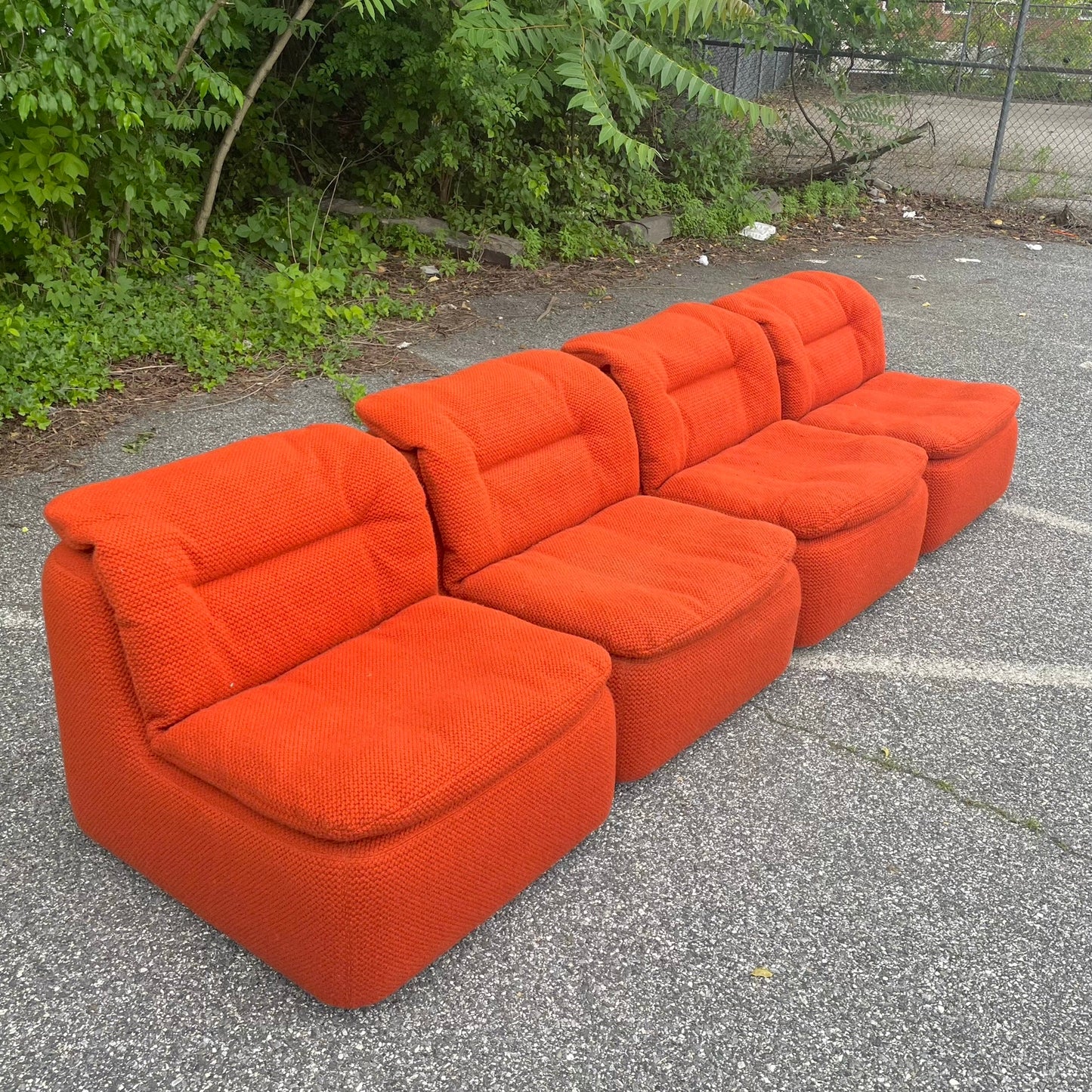 Vintage 4pc Modular Sofa by Friedrich Hill for Walter Knoll