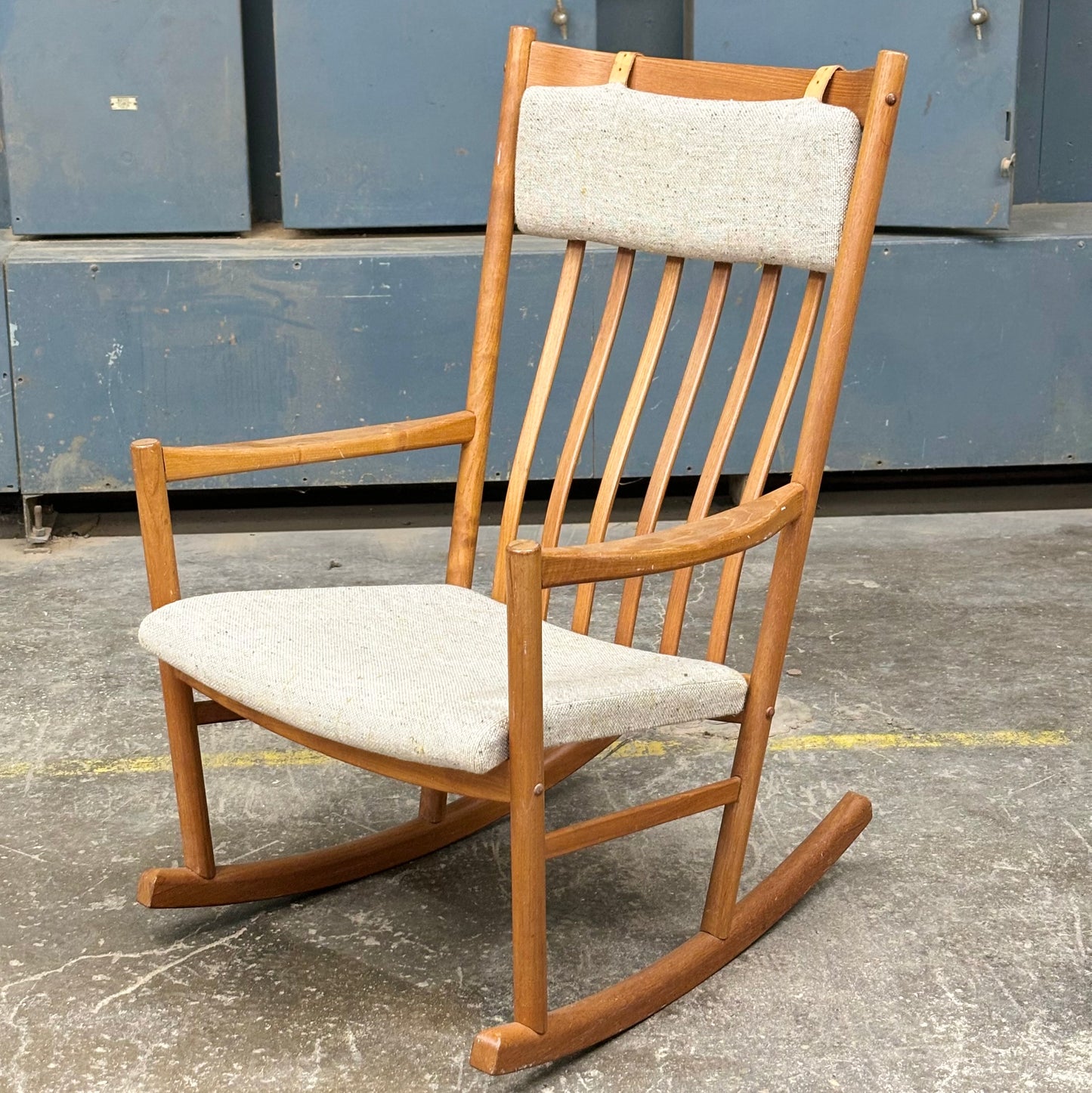 Danish Modern Teak Rocking Chair by Hans Wegner for Tarm Støle Møbelfabrik