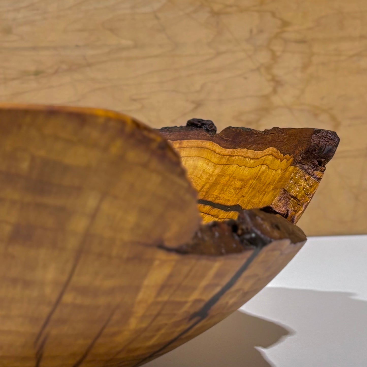 Lathe-Turned Live Edge Wood Bowls by Spencer Peterman