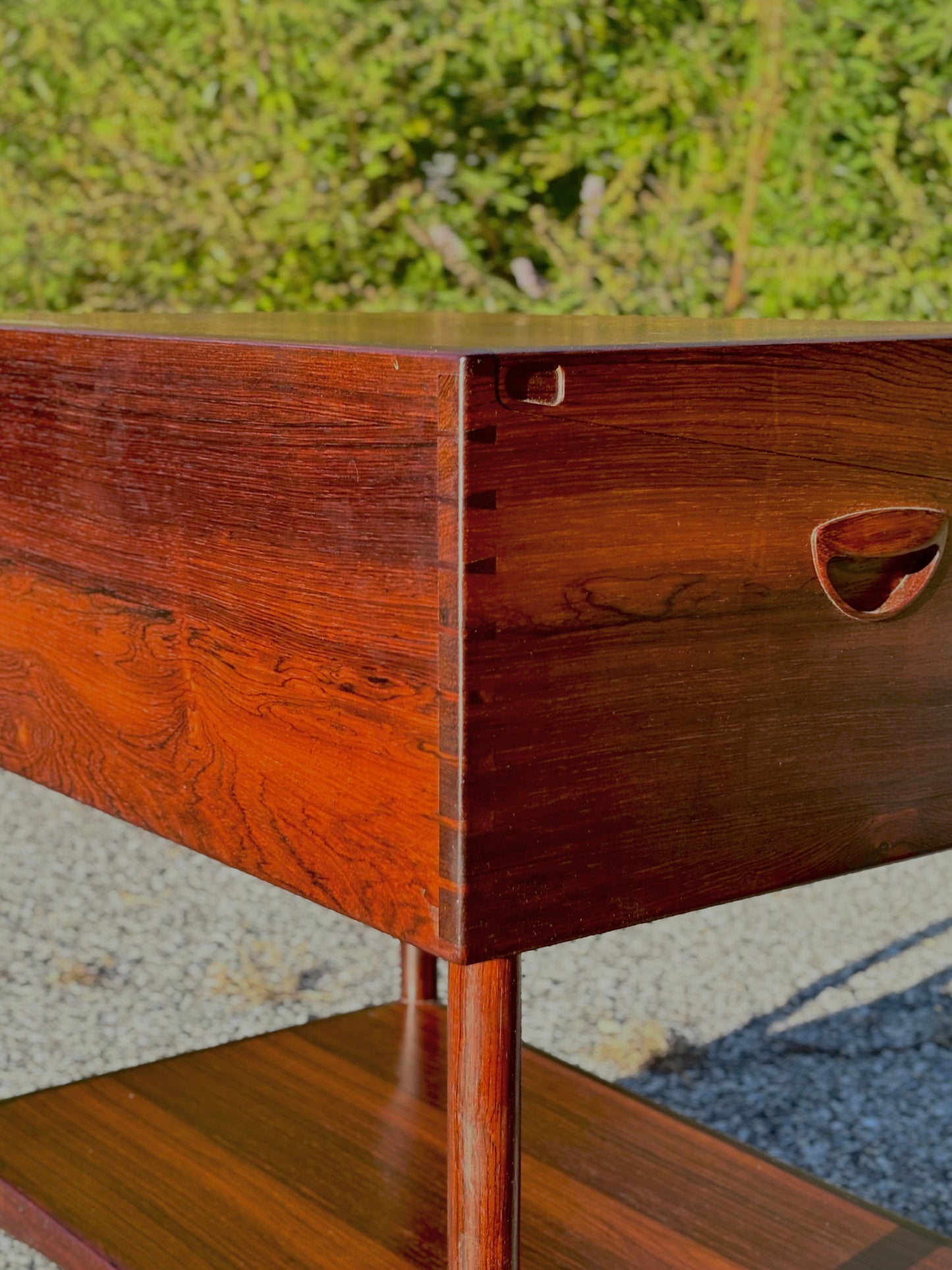 Danish Modern Rosewood Faltware Cabinet