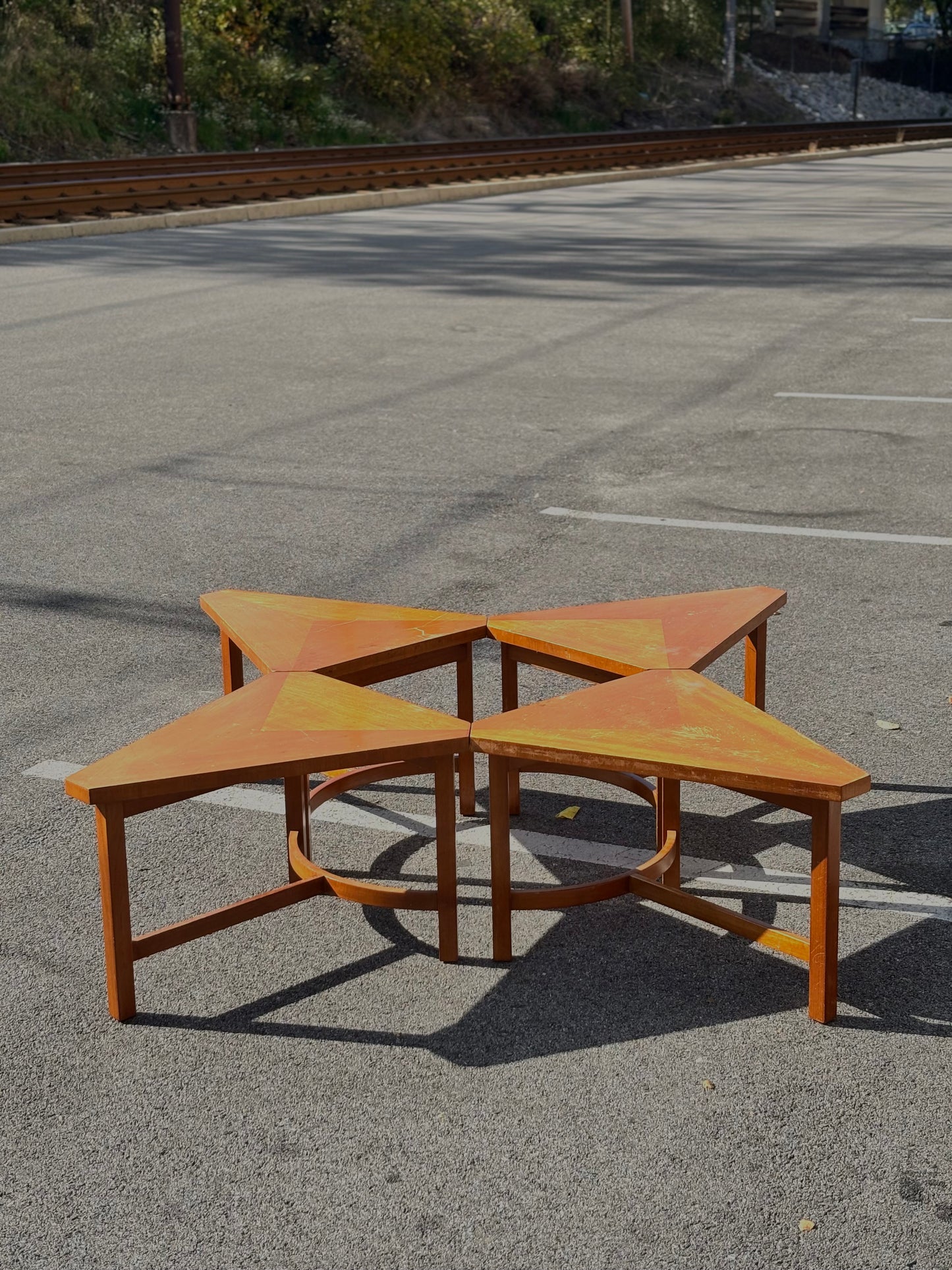 Mid Century Modern T151 ‘Kaleidoscope’ 8pc Coffee Table by Kittinger Furniture