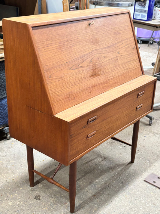 Danish Modern Teak Secretary Desk by Ib Kofod Larsen