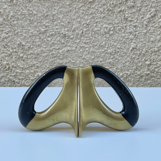 Solid Brass Bookends Model nr. 3530 by Werkstätte Carl Auböck