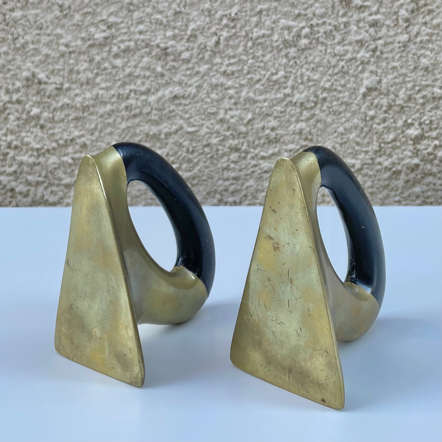 Solid Brass Bookends Model nr. 3530 by Werkstätte Carl Auböck